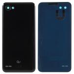 Back Cover With Camera Lens Compatible for LG Q6 (2017) - Black