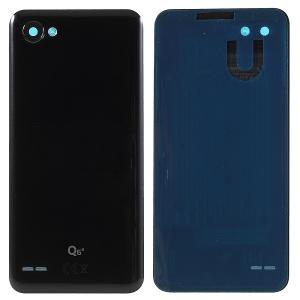 Back Cover With Camera Lens Compatible for LG Q6 (2017) - Black