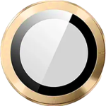 Metal Glass Lens Protection Compatible for iPhone 14 / 14 Plus - Gold