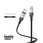100W USB-C to USB-C Cable (DRAVON ionix) (1M) - Black