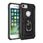 Armor Hybrid Military Case with Ring Kickstand for Apple iPhone 16e / 17e - Black