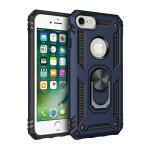 Armor Hybrid Military Case with Ring Kickstand for Apple iPhone 16e / 17e - Navy Blue