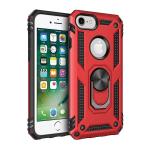 Armor Hybrid Military Case with Ring Kickstand for Apple iPhone 16e / 17e - Red