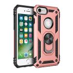 Armor Hybrid Military Case with Ring Kickstand for Apple iPhone 16e / 17e - Rose Golden