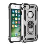 Armor Hybrid Military Case with Ring Kickstand for Apple iPhone 6/7/8/SE (2020)/SE (2022) - Silver
