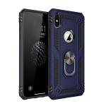 Armor Hybrid Military Case with Ring Kickstand for Apple iPhone XR - Navy Blue