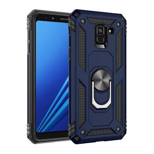 Armor Hybrid Military Case with Ring Kickstand for Samsung Galaxy S9 Plus - Navy Blue