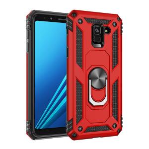 Armor Hybrid Military Case with Ring Kickstand for Samsung Galaxy S9 Plus - Red