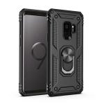 Armor Hybrid Military Case with Ring Kickstand for Samsung Galaxy A8 (2018) - Black