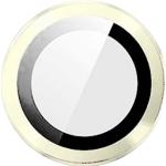 Metal Glass Lens Protection Compatible for iPhone 15 / 15 Plus - Yellow