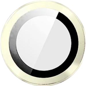 Metal Glass Lens Protection Compatible for iPhone 15 / 15 Plus - Yellow