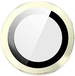 Metal Glass Lens Protection Compatible for iPhone 15 / 15 Plus - Yellow