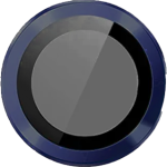 Metal Glass Lens Protection Compatible for iPhone 13 Pro / 13 Pro Max - Dark Blue