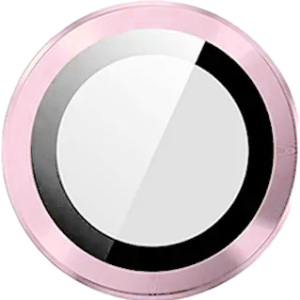 Metal Glass Lens Protection Compatible for iPhone 15 / 15 Plus - Pink