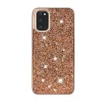 Hybrid Premium Diamond Bling Shockproof Phone Case for Samsung Galaxy S20 Plus - Rose Golden