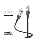 27W USB-C to Lightning (DRAVON ionix) (2M) - Black
