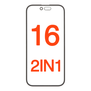 2IN1 (Front Glass + OCA Preinstalled) Compatible for iPhone 16