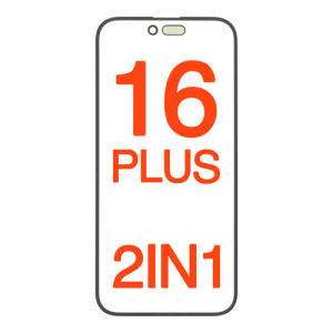 2IN1 (Front Glass + OCA Preinstalled) Compatible for iPhone 16 Plus