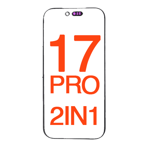 2IN1 (Front Glass + OCA Preinstalled) Compatible for iPhone 17 Pro