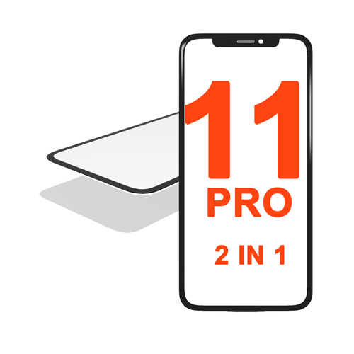 3IN1 (Front Glass + OCA Preinstalled + Frame) Compatible for iPhone 11 Pro