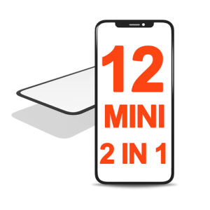 3IN1 (Front Glass + OCA Preinstalled + Frame) Compatible for iPhone 12 Mini