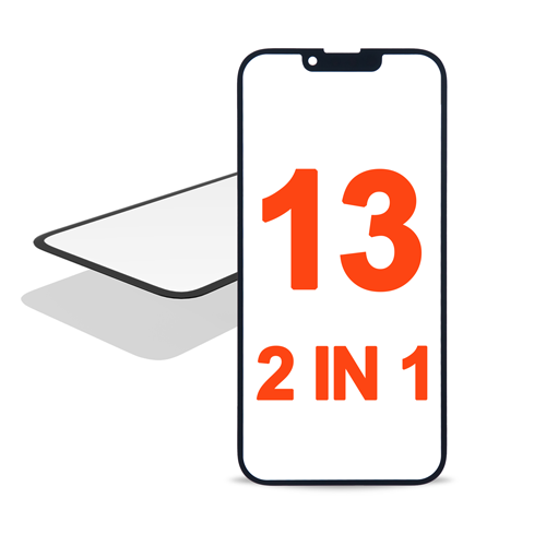 3IN1 (Front Glass + OCA Preinstalled + Frame) Compatible for iPhone 13