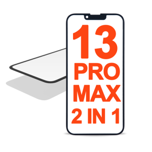 3IN1 (Front Glass + OCA Preinstalled + Frame) Compatible for iPhone 13 Pro Max