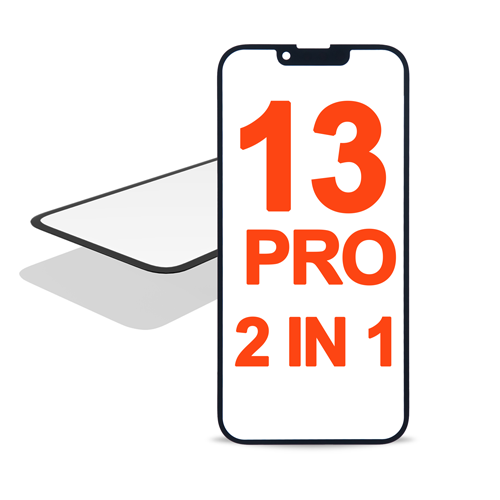 3IN1 (Front Glass + OCA Preinstalled + Frame) Compatible for iPhone 13 Pro