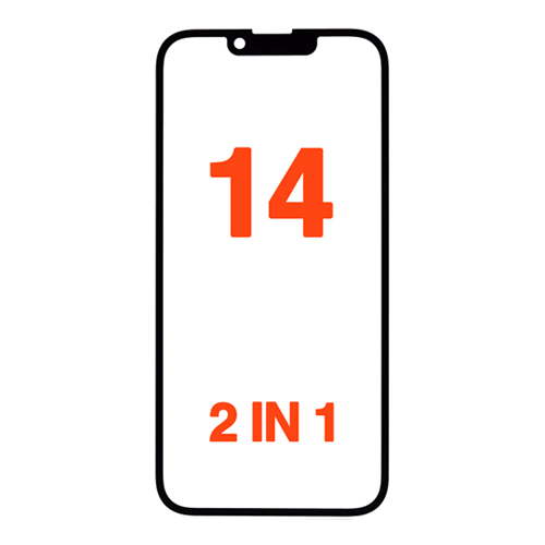 3IN1 (Front Glass + OCA Preinstalled + Frame) Compatible for iPhone 14