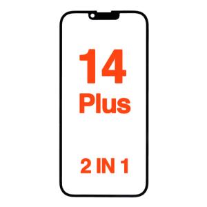 3IN1 (Front Glass + OCA Preinstalled + Frame) Compatible for iPhone 14 Plus