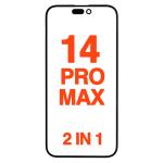 3IN1 (Front Glass + OCA Preinstalled + Frame) Compatible for iPhone 14 Pro Max