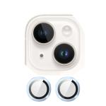 Metal Glass Lens Protection Compatible for iPhone 15 / 15 Plus - Blue