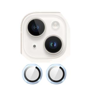 Metal Glass Lens Protection Compatible for iPhone 15 / 15 Plus - Blue