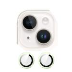Metal Glass Lens Protection Compatible for iPhone 15 / 15 Plus - Green