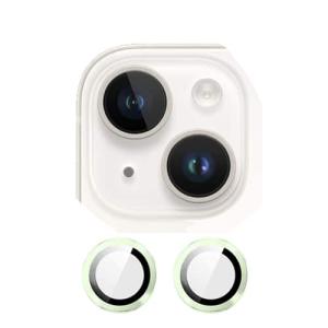 Metal Glass Lens Protection Compatible for iPhone 15 / 15 Plus - Green