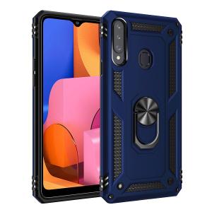 Armor Hybrid Military Case with Ring Kickstand for Samsung Galaxy A10S - Navy Blue
