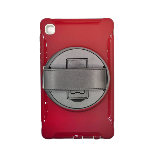 3 Layer Protection with 360 Leather Hand Strap Cover for Samsung Galaxy Tab A 8.0 (T290 / T295) - Red