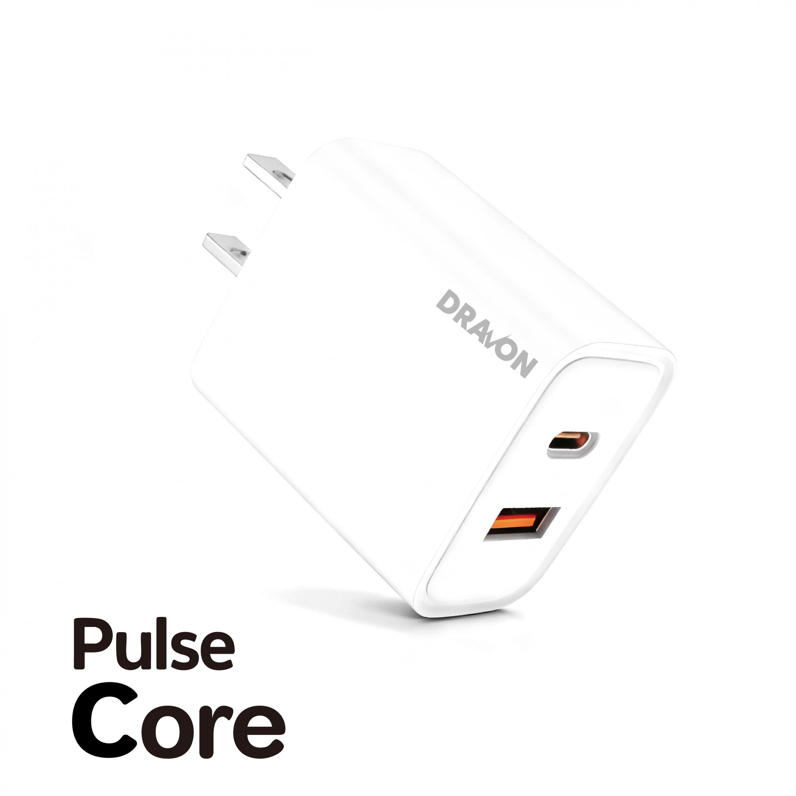 30W USB-A + USB-C GaN Wall Charger (DRAVON Pulse Core)