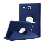 360 Degree Rotating Stand Smart Cover for Samsung Galaxy Tab E 8.0 (T377) - Navy Blue