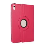 360 Degree Rotating Stand Smart Cover for Apple iPad 10 (2022) / iPad 11 (2025) - Hot Pink