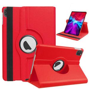 360 Degree Rotating Stand Smart Cover for Apple iPad Pro 12.9 (4th Gen 2020) / (5th Gen 2021) / (6th Gen 2022) - Red