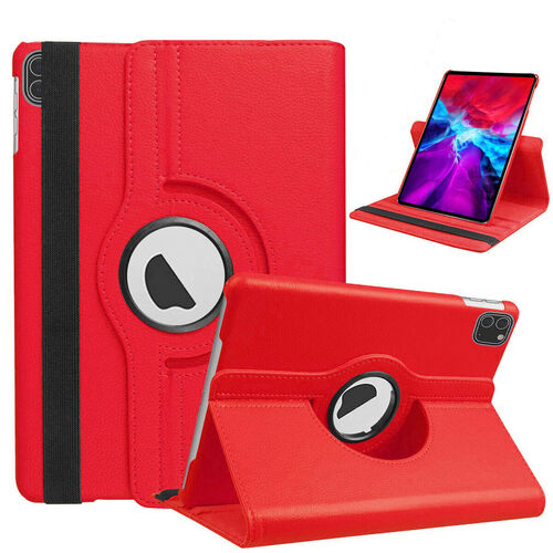 360 Degree Rotating Stand Smart Cover for Apple iPad Pro 11", (5th Gen 2024) / (8th Gen 2025) - Red