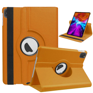 360 Degree Rotating Stand Smart Cover for Apple iPad Air 4 / Air 5 / Air 6 11'' / Air 7 11'' / Air 8 11" / iPad Pro 11 (1st Gen 2018) - Orange