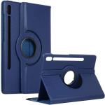 360 Degree Rotating Stand Smart Cover for Samsung Galaxy Tab S10 Plus (X820) / Tab S9 Plus (X810) / Tab S9 FE Plus (X610) / Tab S8 Plus (X800) / Tab S7 FE (T730) / Tab S7 Plus (T970) - Navy Blue
