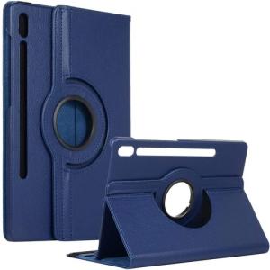 360 Degree Rotating Stand Smart Cover for Samsung Galaxy Tab S11 Ultra (X930) - Navy Blue