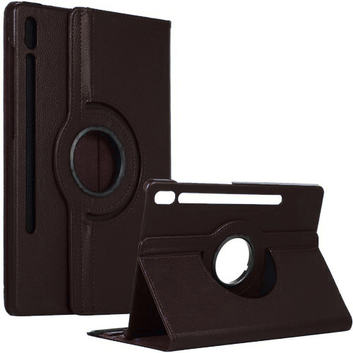 360 Degree Rotating Stand Smart Cover for Samsung Galaxy Tab S9 Ultra (X910) / Tab S8 Ultra (X900) / Tab S10 Ultra (X920) - Black