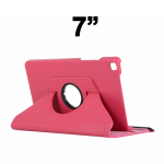 Universal 360 Degree Rotating Case for 7'' inches Tablet - Hot Pink