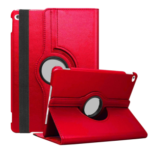360 Degree Rotating Stand Smart Cover for Apple iPad Air / Air 2/ iPad 5/6 9.7 (2017/2018) - Red