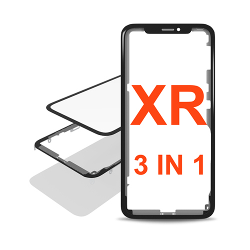 3IN1 (Front Glass + Frame + OCA Preinstalled) Compatible for iPhone XR