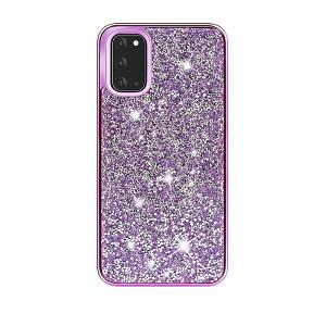 Hybrid Premium Diamond Bling Shockproof Phone Case for Samsung Galaxy S20 Plus - Purple